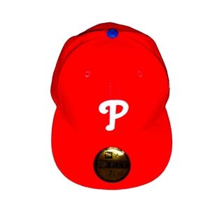 Phillies New Era fitted hat size 7 3/8